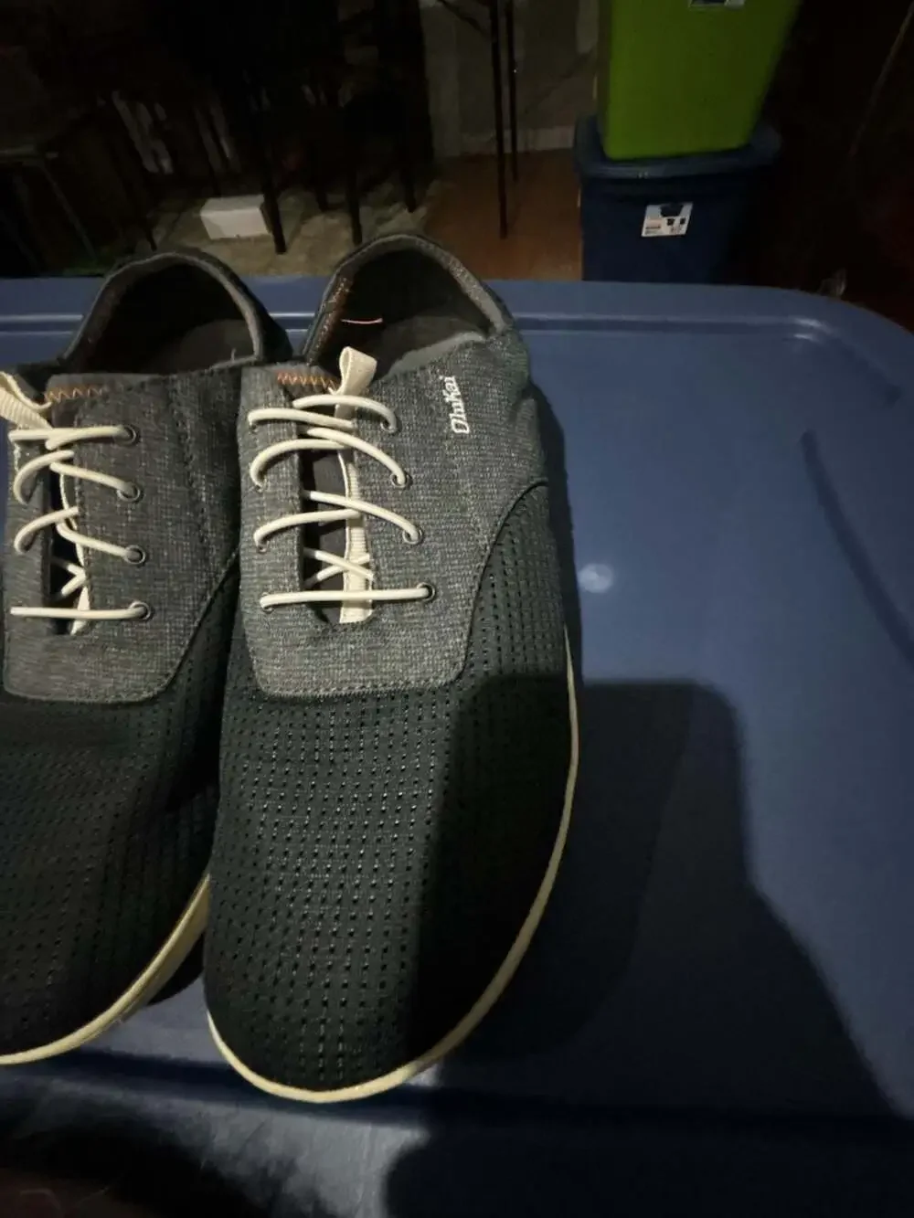 OluKai Nohea Moku Men's Boat Shoes - Dark Shadow